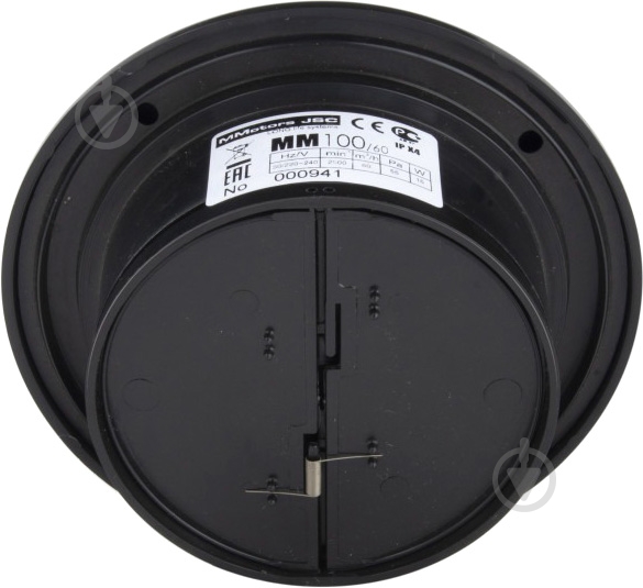 Витяжний вентилятор MMotors ММ 100 круглий зі зворотним клапаном чорний 1818 - фото 3 Витяжний вентилятор MMotors ММ 100 круглий зі зворотним клапаном чорний 1818 - фото 3