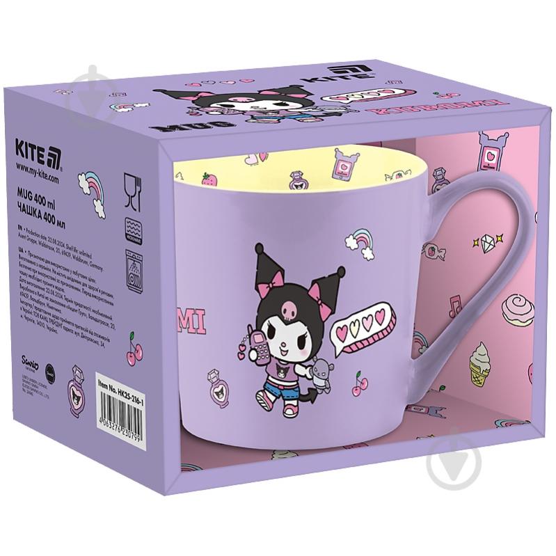Чашка KITE Kuromi 400 мл HK25-216-1 - фото 1