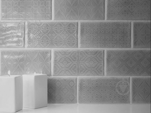 Плитка Cifre Sonora gray decor 7,5x15 см - фото 1