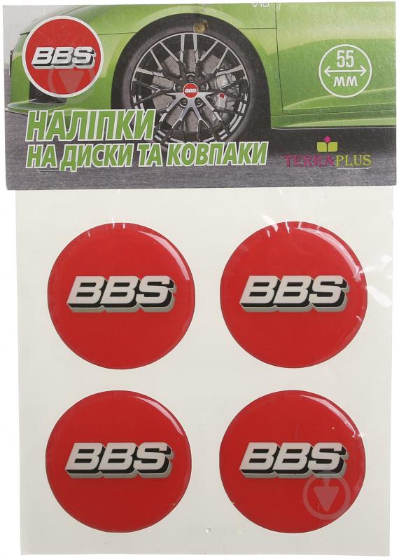 Наліпка TERRAPLUS на ковпаки та диски BBS 55 мм - фото 1