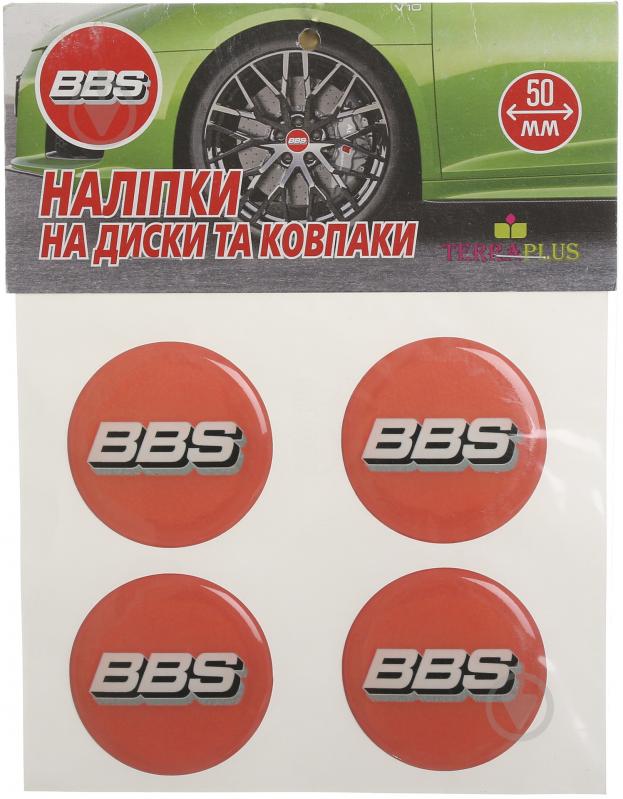 Наклейка TERRAPLUS на колпаки и диски BBS 50 мм - фото 1