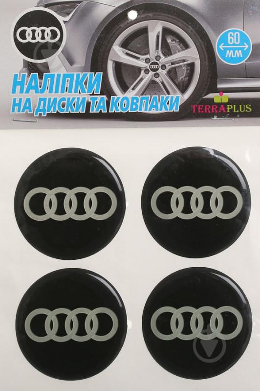 Наліпка TERRAPLUS на ковпаки та диски Audi 60 мм - фото 1