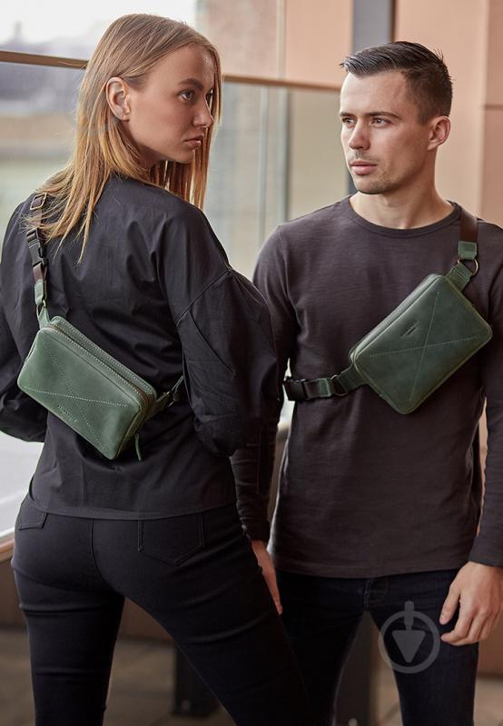 Сумка женская BlankNote Dropbag зеленый BN-BAG-6-iz - фото 8