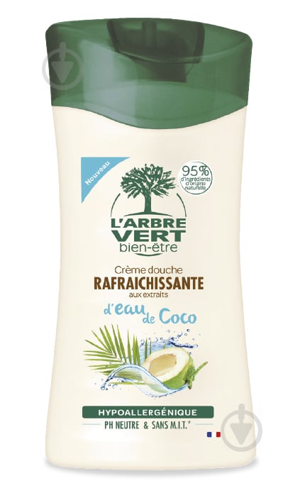 Гель для душу L'Arbre Vert з екстрактом кокосової води 250 мл - фото 1