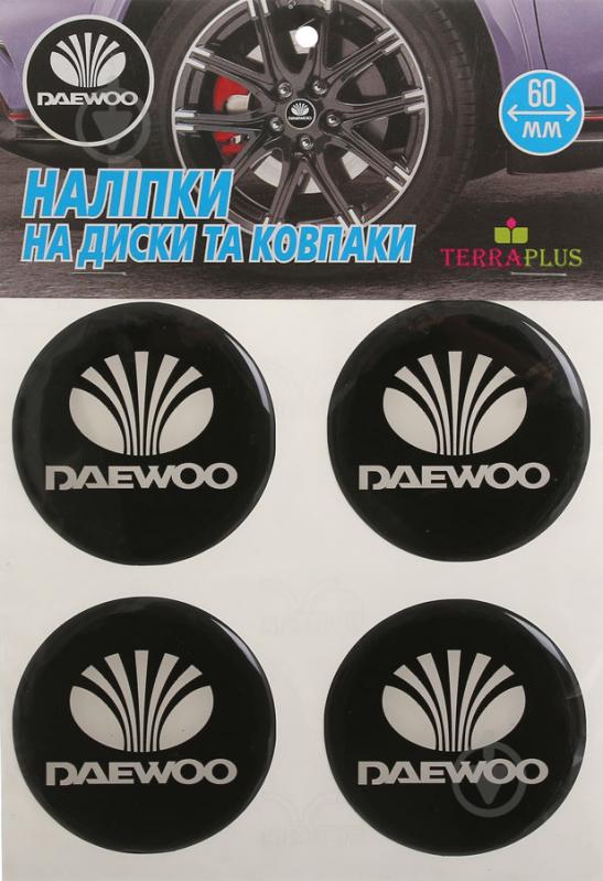 Наклейка TERRAPLUS на колпаки и диски Daewoo 60 мм - фото 1