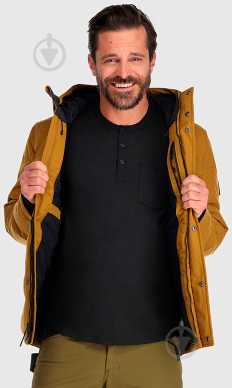 Куртка-парка чоловіча зимова Outdoor Research MEN'S DEL CAMPO DOWN PARKA 300065-2091 р.XL жовта - фото 2