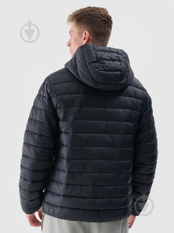 Куртка чоловіча демісезонна 4F DOWN JACKET M484 4FWAW24TDJAM484-20S р.L чорна - фото 3