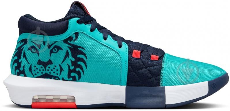 Кроссовки мужские Nike LEBRON WITNESS VIII HQ2139-300 р.41 бирюзово-синие - фото 2 Кроссовки мужские Nike LEBRON WITNESS VIII HQ2139-300 р.41 бирюзово-синие - фото 2