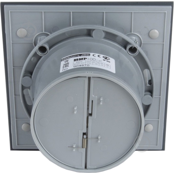 Витяжний вентилятор MMotors ММ-Р 100 скло квадрат зі зворотним клапаном темно-сірий 4727 - фото 3 Витяжний вентилятор MMotors ММ-Р 100 скло квадрат зі зворотним клапаном темно-сірий 4727 - фото 3