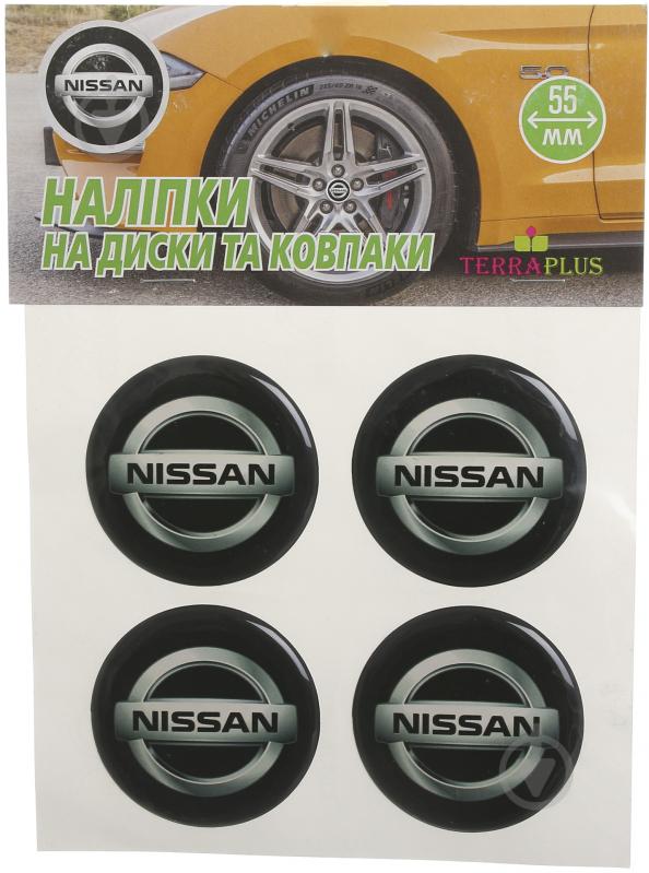 Наліпка TERRAPLUS на ковпаки та диски Nissan 55 мм - фото 1