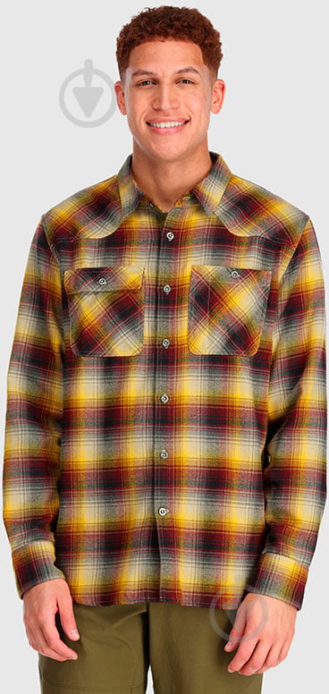 Сорочка Outdoor Research MEN'S FEEDBACK FLANNEL SHIRT 242862-1145 р. M жовтий - фото 1