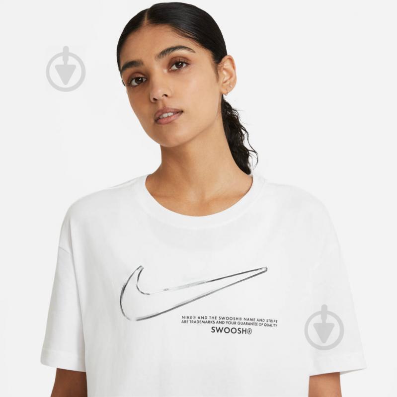 Футболка Nike W NSW TEE BOY SWOOSH DB9811-100 р.L белый - фото 4