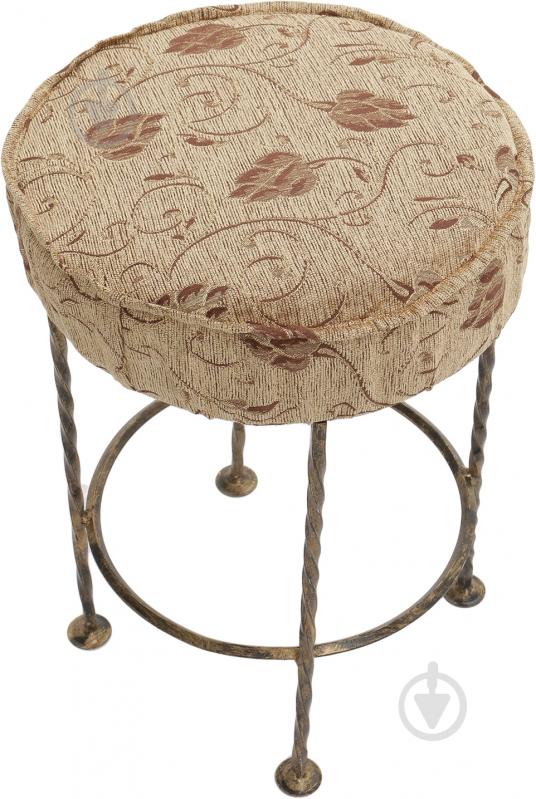 Пуф кованый круглый П-6 коричневый - фото 2