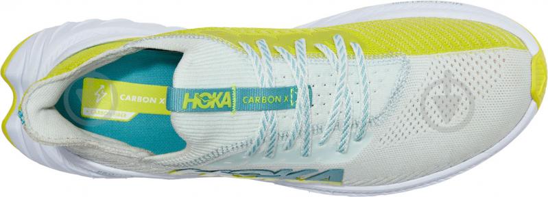 Кросівки чоловічі Hoka CARBON X 3 1123192|22 BSEP р.42 2/3 білі із жовтим - фото 3