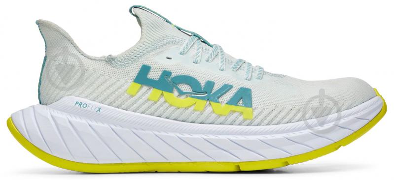 Кросівки чоловічі Hoka CARBON X 3 1123192|22 BSEP р.42 2/3 білі із жовтим - фото 1