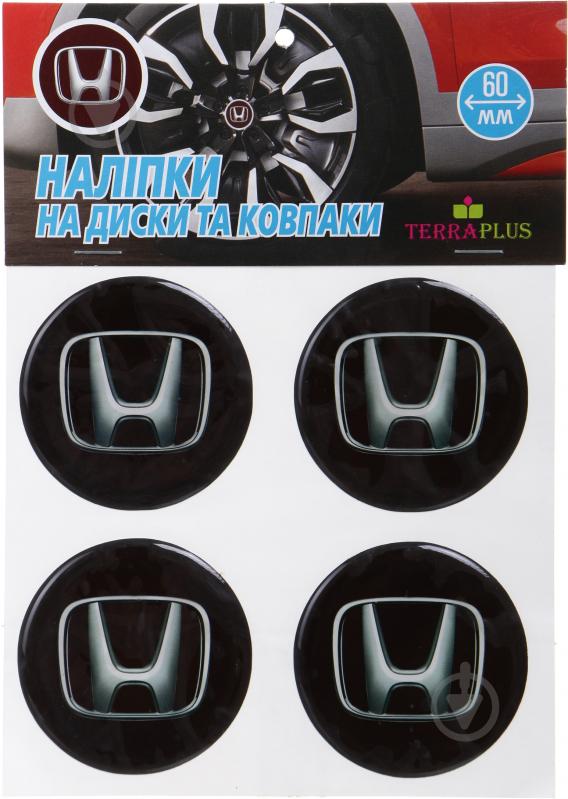 Наклейка-шильда TERRAPLUS на ковпаки та диски Honda 60мм - фото 1