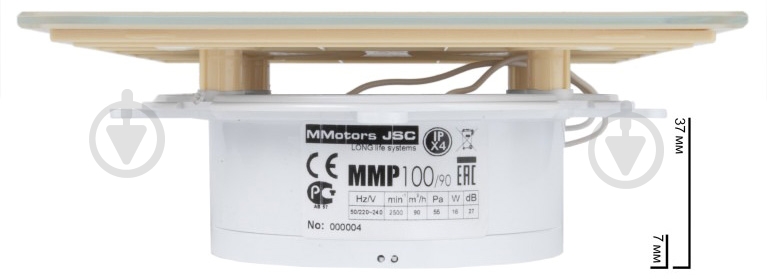Витяжний вентилятор MMotors ММ-Р 100 скло пряме зі зворотним клапаном бежевий 1068 - фото 4 Витяжний вентилятор MMotors ММ-Р 100 скло пряме зі зворотним клапаном бежевий 1068 - фото 4