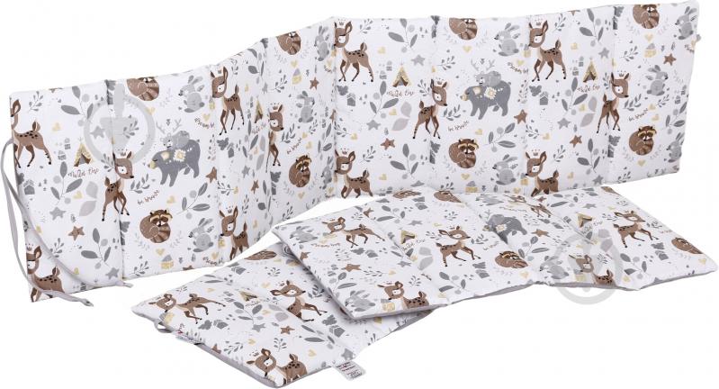 Защита на детскую кровать Forest animals beige 3 части Baby Veres бежевый 301.17 - фото 1