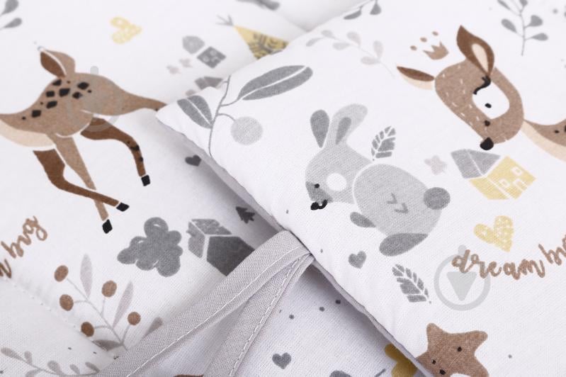 Защита на детскую кровать Forest animals beige 3 части Baby Veres бежевый 301.17 - фото 3