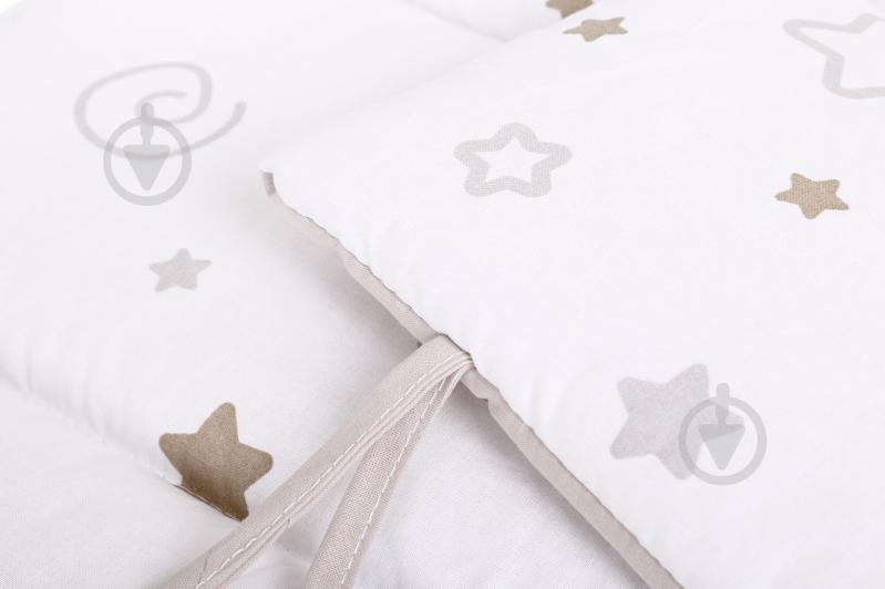 Защита на детскую кровать Little stars beige\grey 3 части Baby Veres бежевый 301.18 - фото 3