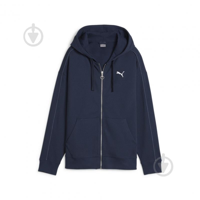 Джемпер Puma HER FULL-ZIP HOODIE 67788214 р.XS синий - фото 1 Джемпер Puma HER FULL-ZIP HOODIE 67788214 р.XS синий - фото 1