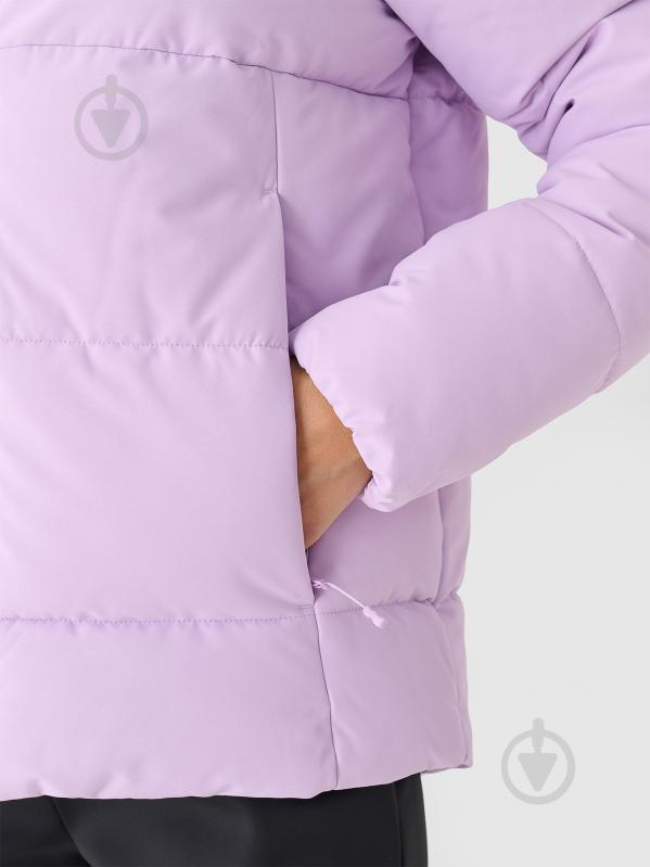 Куртка женская зимняя 4F TECHNICAL JACKET F573 4FWAW24TTJAF573-52S р.S фиолетовая - фото 11