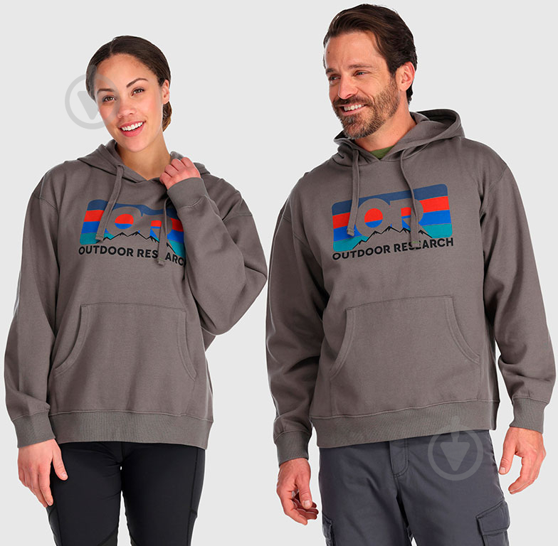 Джемпер Outdoor Research OR ADVOCATE STRIPE HOODIE 300227-0890 р. M сірий - фото 1