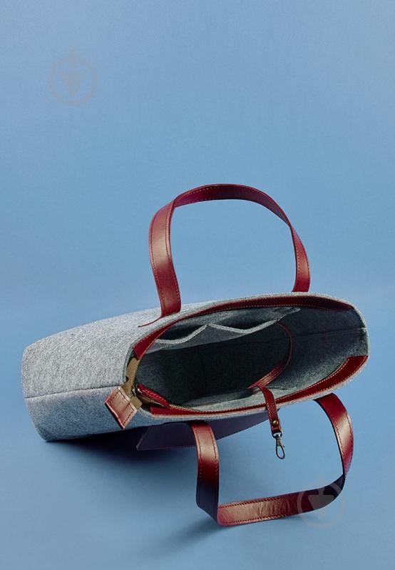 Сумка жіноча BlankNote D.D. сірий BN-BAG-17-felt-vin - фото 7