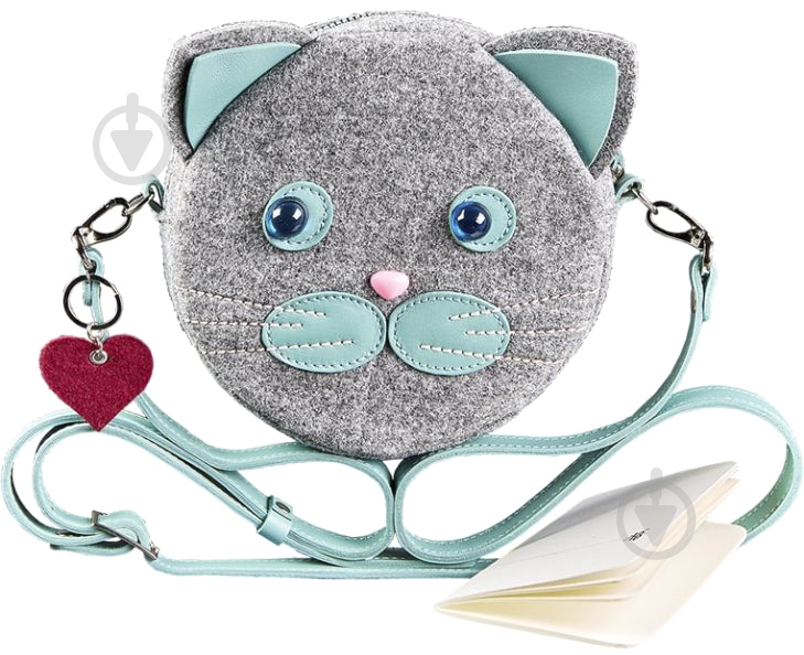 Сумка женская BlankNote Miss Kitty серый BN-BAG-21-felt-t - фото 1 Сумка женская BlankNote Miss Kitty серый BN-BAG-21-felt-t - фото 1