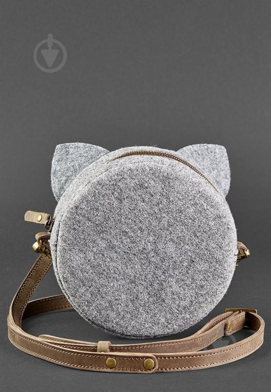 Сумка женская BlankNote Miss Kitty серый BN-BAG-21-felt-о - фото 4 Сумка женская BlankNote Miss Kitty серый BN-BAG-21-felt-о - фото 4