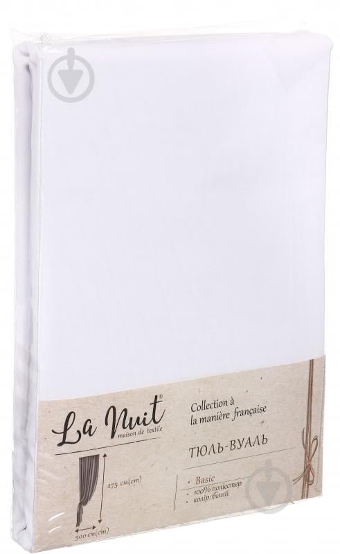 Тюль білий 500х275 см La Nuit - фото 5