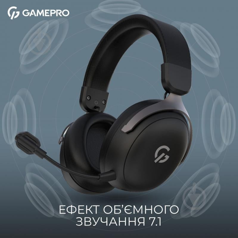 Гарнитура игровая GamePro HSW201B black (HSW201B) - фото 5