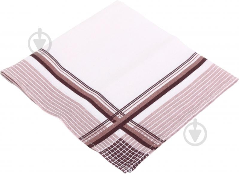 Косынка Ярослав носовой мужской 32x32 см коричневый - фото 1 Косынка Ярослав носовой мужской 32x32 см коричневый - фото 1