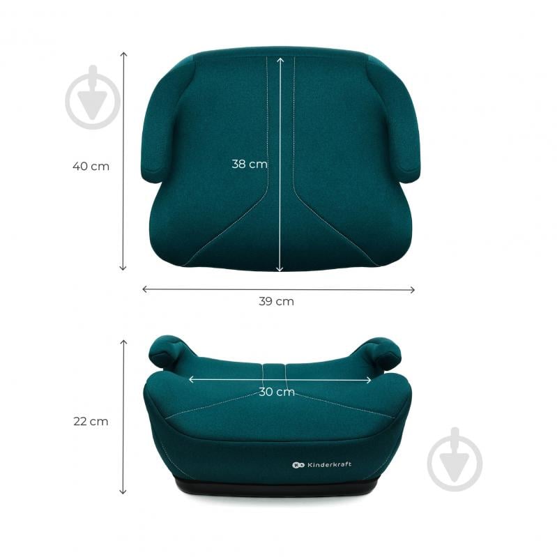 Автокрісло-бустер Kinderkraft i-Boost 2 зелений KCIBOO02GRE0000 - фото 3