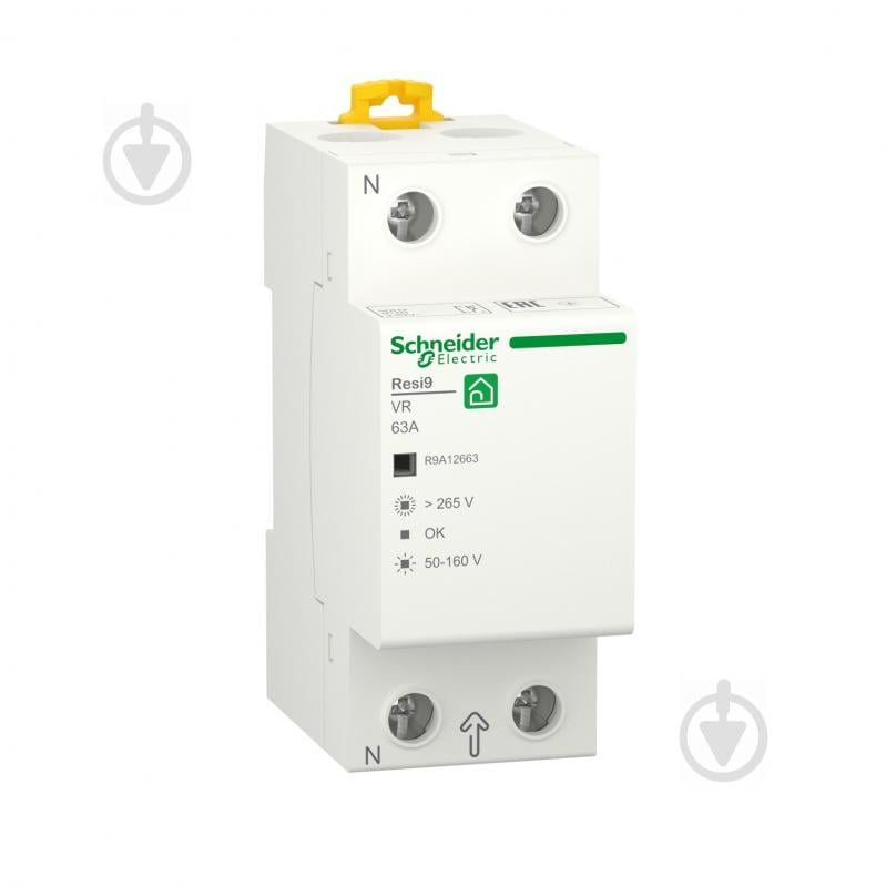 Реле напряжения Schneider Electric 63A 1P + N 230 В 50 Гц R9A12663 - фото 1