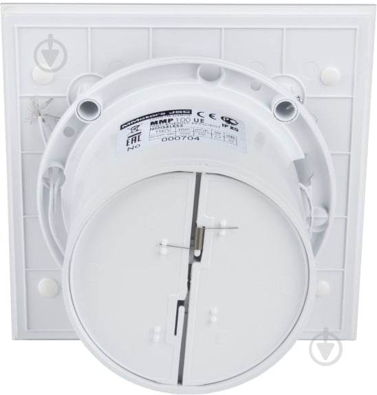 Витяжний вентилятор MMotors ММ-Р 100 скло квадрат зі зворотним клапаном білий матовий 9692 - фото 3 Витяжний вентилятор MMotors ММ-Р 100 скло квадрат зі зворотним клапаном білий матовий 9692 - фото 3