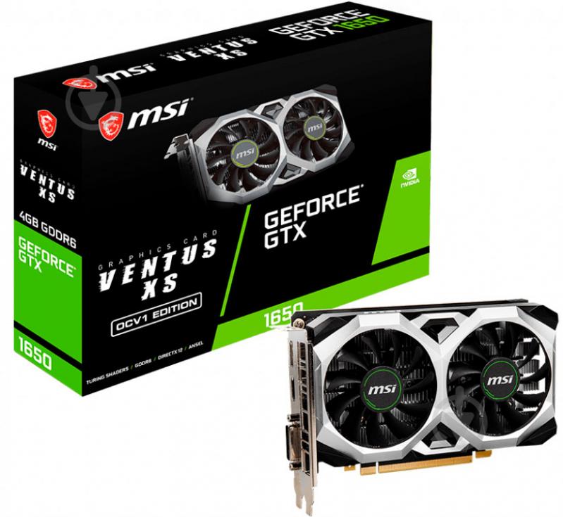 Відеокарта MSI GeForce GTX 1650 4GB GDDR6 128bit (GTX1650 D6 VENTUS XS OCV1) - фото 1