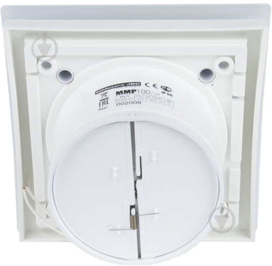 Витяжний вентилятор MMotors ММ-Р 100 пластик овал зі зворотним клапаном білий 5007 - фото 3 Витяжний вентилятор MMotors ММ-Р 100 пластик овал зі зворотним клапаном білий 5007 - фото 3