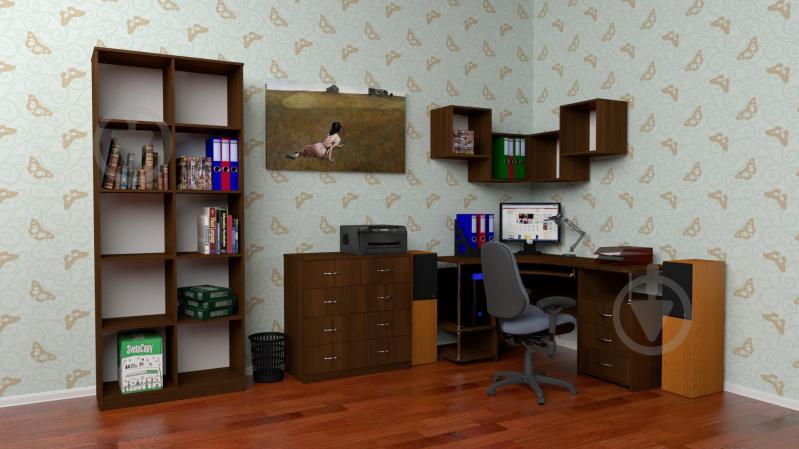 Стол компьютерный СУ-4 орех - фото 2 Стол компьютерный СУ-4 орех - фото 2