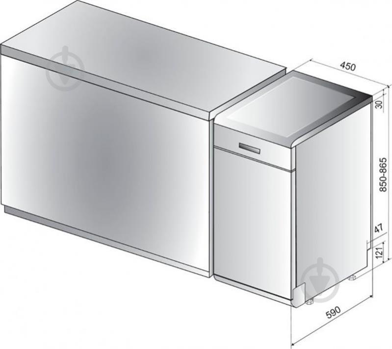 Посудомийна машина Whirlpool WSFO3O23PF - фото 9