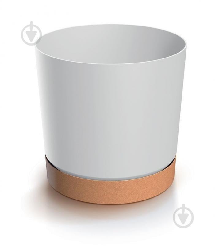 Горшок для цветов пластик/дерево Tubo PM 400 мм, с подставкой ECO Wood круглый 101 Белая PRP (67399-449) - фото 1 Горшок для цветов пластик/дерево Tubo PM 400 мм, с подставкой ECO Wood круглый 101 Белая PRP (67399-449) - фото 1