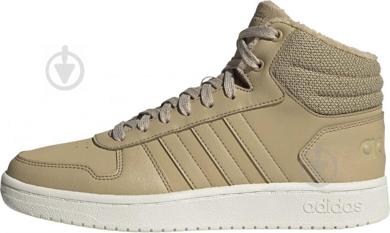 Кроссовки женские зимние Adidas HOOPS 2.0 MID GZ8039 р.36 бежевые - фото 3