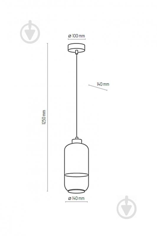 Подвес TK Lighting Marco Silver 1x60 Вт E27 белый матовый 3356 - фото 2