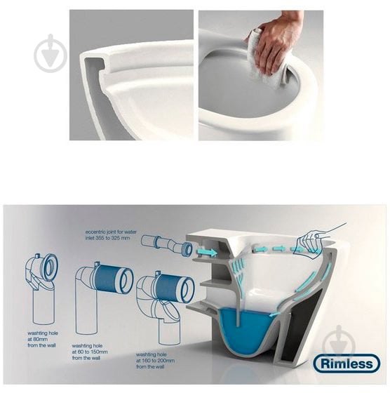 УЦЕНКА! Унитаз-компакт Koller Pool Orion Rimless OR-0650-RC-C+OR-06 с сиденьем slim soft close (УЦ №2511) - фото 3