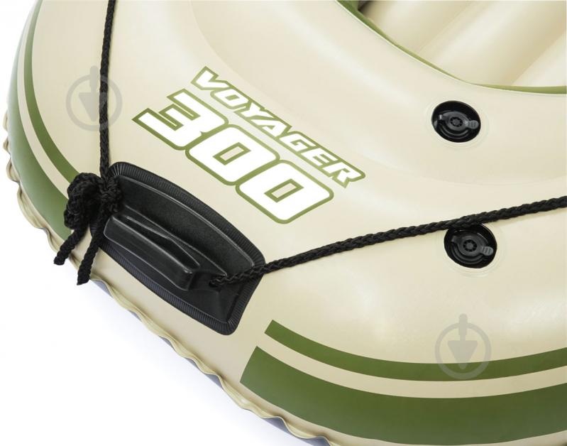 Лодка Bestway Voyager 300 65051B зеленый - фото 7