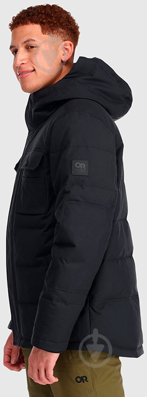 Куртка-парка мужская зимняя Outdoor Research MEN'S DEL CAMPO DOWN PARKA 300065-0001 р.XL черная - фото 3