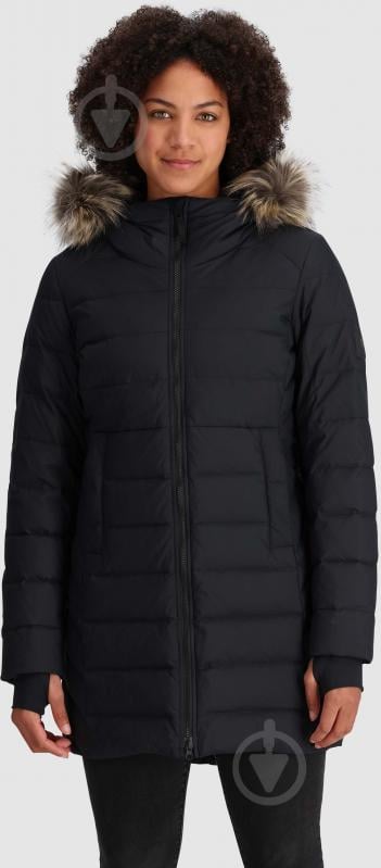 Куртка жіноча зимова Outdoor Research WOMEN'S COZE LUX DOWN PARKA 300588-0001 р.S чорна - фото 1