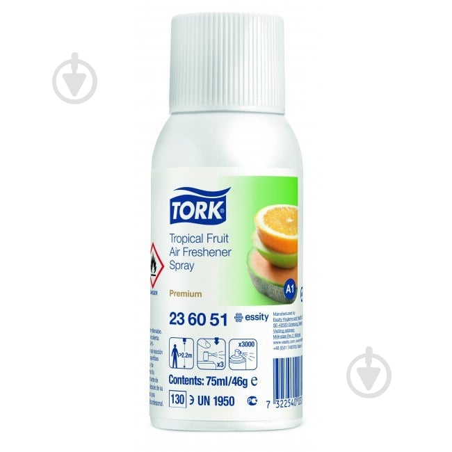 Освіжувач повітря PRO SERVICE Tork Тропічний аромат А1 75 мл - фото 1 Освіжувач повітря PRO SERVICE Tork Тропічний аромат А1 75 мл - фото 1