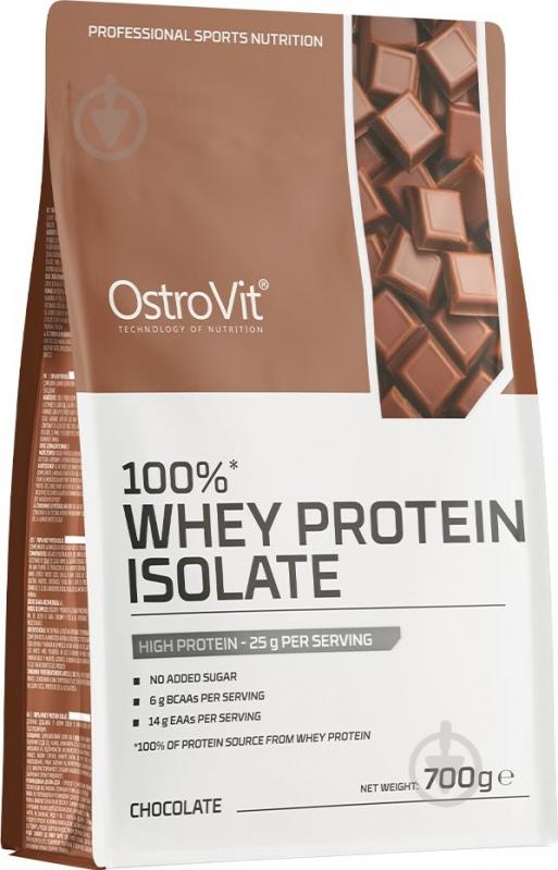 Протеин Ostrovit 100% Whey Isolate шоколадный 700 г - фото 1
