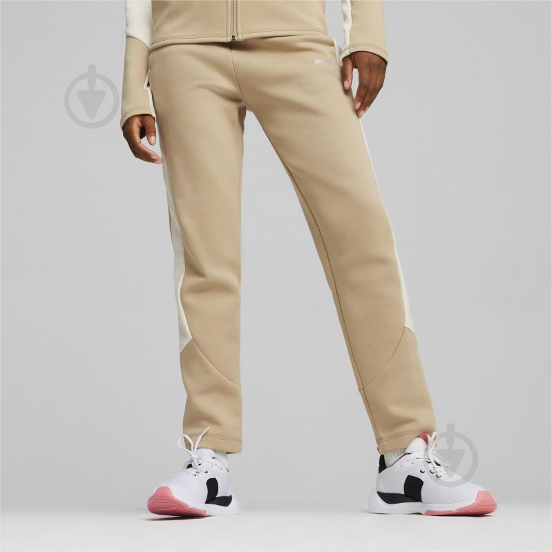 Брюки Puma EVOSTRIPE HIGH-WAIST PANTS 67788083 р. L бежевый - фото 3